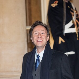 Stéphane Bern - Le grand-duc et la grande-duchesse de Luxembourg assistent au dîner d'Etat organisé au Palais de l'Elysée par le président de la République et la première dame à l'occasion d'une visite d'Etat en France à Paris, le 19 mars 2018. © Jacovides-Moreau/Bestimage