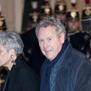 L'astronaute Claudie Haigneré et Guy Drut - Le grand-duc et la grande-duchesse de Luxembourg assistent au dîner d'Etat organisé au Palais de l'Elysée par le président de la République et la première dame à l'occasion d'une visite d'Etat en France à Paris, le 19 mars 2018. © Jacovides-Moreau/Bestimage