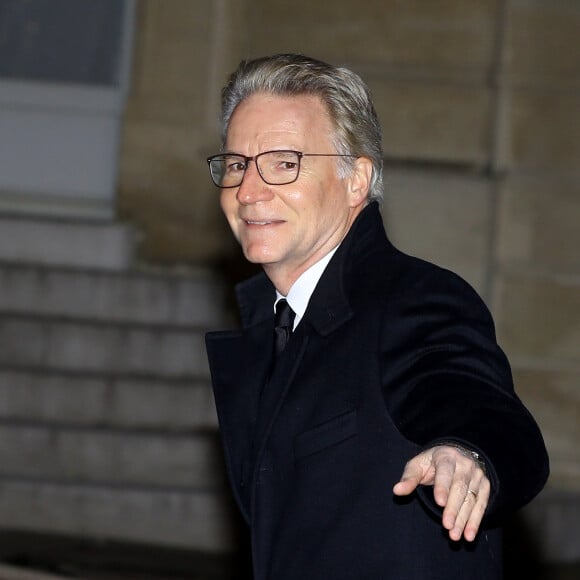 Olivier Royant, directeur de la rédaction de Paris-Match - Le grand-duc et la grande-duchesse de Luxembourg assistent au dîner d'Etat organisé au Palais de l'Elysée par le président de la République et la première dame à l'occasion d'une visite d'Etat en France à Paris, le 19 mars 2018. © Jacovides-Moreau/Bestimage