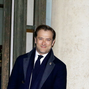 Le violoniste Renaud Capuçon - Le grand-duc et la grande-duchesse de Luxembourg assistent au Dîner d'Etat, au Palais présidentiel de l'Elysée, offert par le président de la République française et sa femme la Première Dame à l'occasion d'une Visite d'Etat en France à Paris, France, le 19 mars 2018. © Jacovides-Moreau/Bestimage