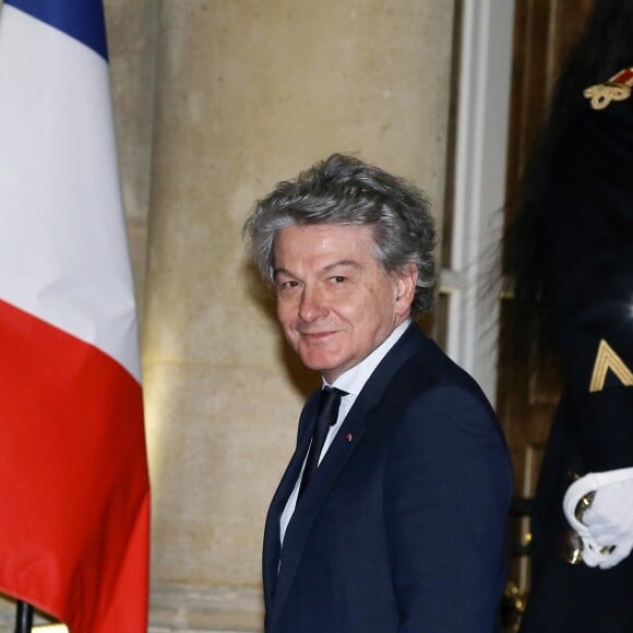 Le président-directeur général de la société européenne de services informatiques Atos Group Thierry Breton - Le grand-duc et la grande-duchesse de Luxembourg assistent au dîner d'Etat organisé au Palais de l'Elysée par le président de la République et la première dame à l'occasion d'une visite d'Etat en France à Paris, le 19 mars 2018. © Jacovides-Moreau/Bestimage