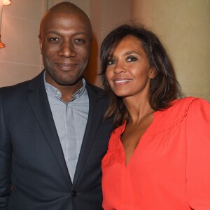 Harry Roselmack et Karine Le Marchand - Soirée de Gala de bienfaisance de La Fondation pour la Recherche en Physiologie à l'hôtel George V à Paris le 19 mars 2018. © Coadic Guirec/Bestimage