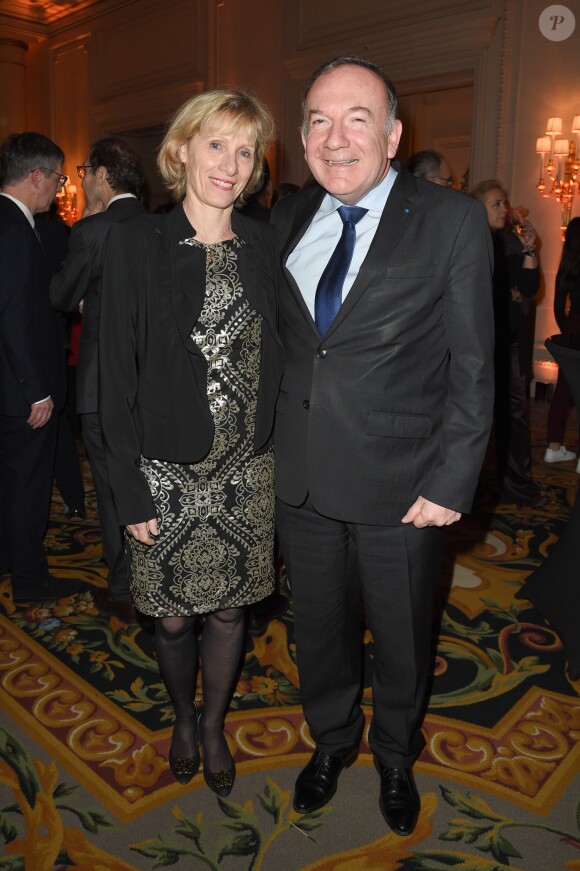 Pierre Gattaz et sa femme Marie-Aude - Soirée de Gala de bienfaisance de La Fondation pour la Recherche en Physiologie à l'hôtel George V à Paris le 19 mars 2018. © Coadic Guirec/Bestimage