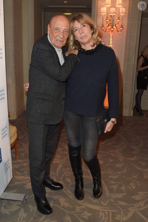 Jacques Séguéla et sa femme Sophie Vinson - Soirée de Gala de bienfaisance de La Fondation pour la Recherche en Physiologie à l'hôtel George V à Paris le 19 mars 2018. © Coadic Guirec/Bestimage