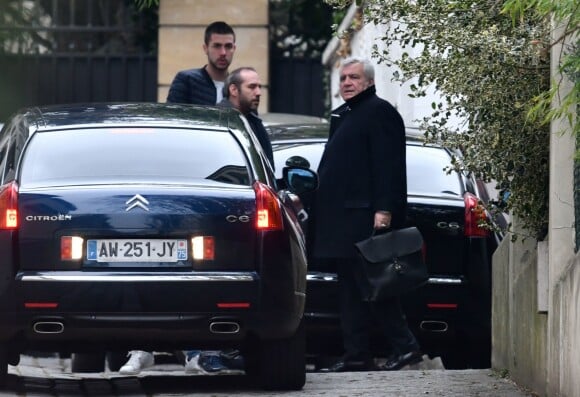 L'avocat de Nicolas Sarkozy, Maître Thierry Herzog se rend au domicile de l'ancien président de la République à Neuilly-sur-Seine au lendemain de sa mise en examen, mars 2018