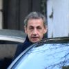 Semi-exclusif - L'avocat de Nicolas Sarkozy, Maître Thierry Herzog est venu le chercher ce matin à son domicile de Neuilly-sur-Seine pour l'emmener dans les locaux de la police judiciaire à Nanterre ou sa garde à vue doit reprendre le 21 mars 2018.