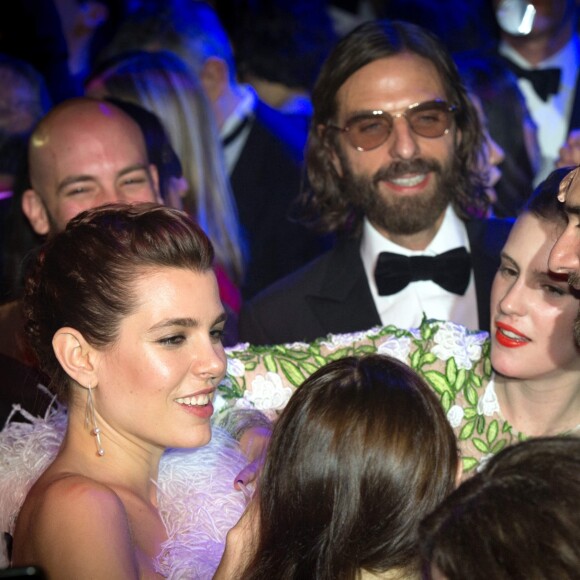 Charlotte Casiraghi et Dimitri Rassam en couple pendant la fête lors du 64e Bal de la Rose sur le thème de Manhattan dans la Salle des Etoiles au Sporting Monte-Carlo à Monaco le 24 mars 2018. © Gaëtan Luci / Palais Princier / SBM via Bestimage