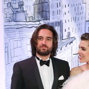 Dimitri Rassam et Charlotte Casiraghi en couple au 64e Bal de la Rose sur le thème de Manhattan dans la Salle des Etoiles au Sporting Monte-Carlo à Monaco le 24 mars 2018. © Olivier Huitel / Pool Restreint Monaco / Bestimage