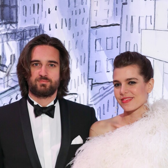 Dimitri Rassam et Charlotte Casiraghi en couple au 64e Bal de la Rose sur le thème de Manhattan dans la Salle des Etoiles au Sporting Monte-Carlo à Monaco le 24 mars 2018. © Olivier Huitel / Pool Restreint Monaco / Bestimage