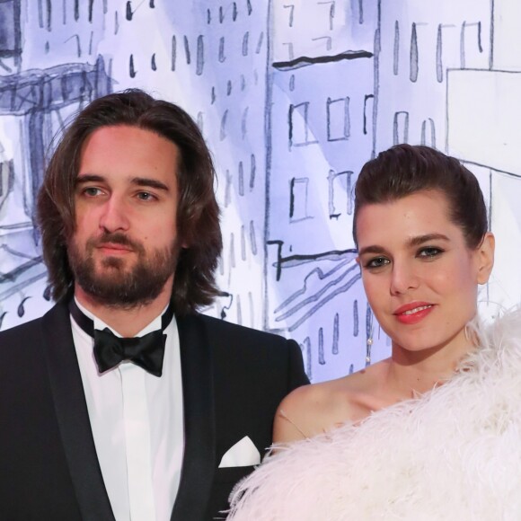 Dimitri Rassam et Charlotte Casiraghi en couple au 64e Bal de la Rose sur le thème de Manhattan dans la Salle des Etoiles au Sporting Monte-Carlo à Monaco le 24 mars 2018. © Olivier Huitel / Pool Restreint Monaco / Bestimage