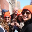 Carla Gugino - Les célébrités et des centaines de milliers de manifestants protestent contre les armes à feu (March For Our Lives) à New York, le 24 mars 2018 © Sonia Moskowitz/Globe Photos via Zuma/Bestimage