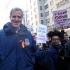 Bill de Blasio - Les célébrités et des centaines de milliers de manifestants protestent contre les armes à feu (March For Our Lives) à New York, le 24 mars 2018 © Sonia Moskowitz/Globe Photos via Zuma/Bestimage