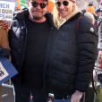 Michael J. Fox et sa femme Tracy Pollan - Les célébrités et des centaines de milliers de manifestants protestent contre les armes à feu (March For Our Lives) à New York, le 24 mars 2018 © Sonia Moskowitz/Globe Photos via Zuma/Bestimage