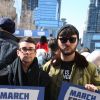 Les célébrités et des centaines de milliers de manifestants protestent contre les armes à feu (March For Our Lives) à New York, le 24 mars 2018 © Sonia Moskowitz/Globe Photos via Zuma/Bestimage24/03/2018 - New York