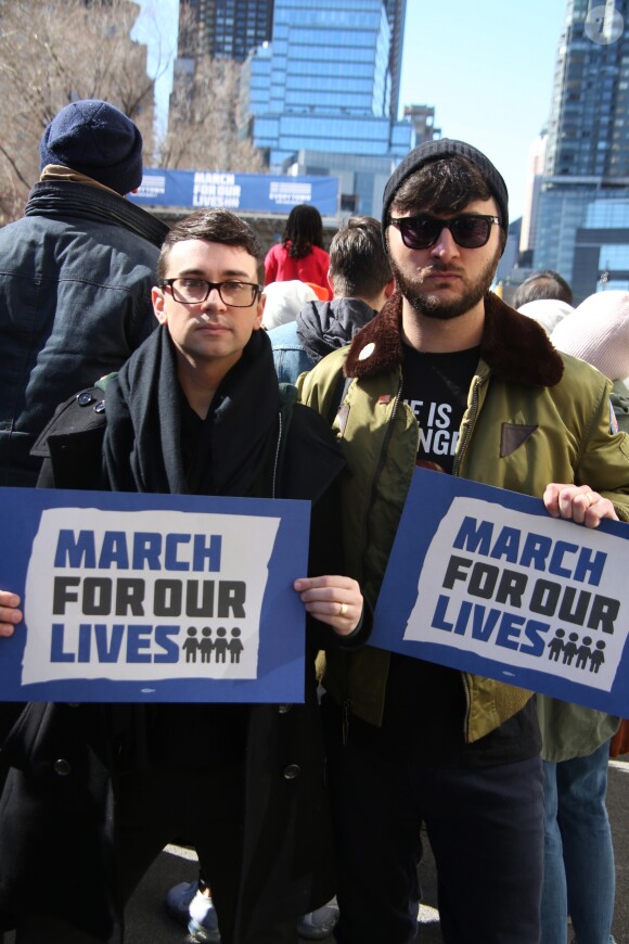 Les célébrités et des centaines de milliers de manifestants protestent contre les armes à feu (March For Our Lives) à New York, le 24 mars 2018 © Sonia Moskowitz/Globe Photos via Zuma/Bestimage24/03/2018 - New York