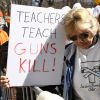Atmosphère - Les célébrités et des centaines de milliers de manifestants protestent contre les armes à feu (March For Our Lives) à New York, le 24 mars 2018