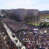 Des centaines de milliers de manifestants protestent contre les armes à feu (March For Our Lives) devant le Capitole à Washington D.C, le 24 mars 2018