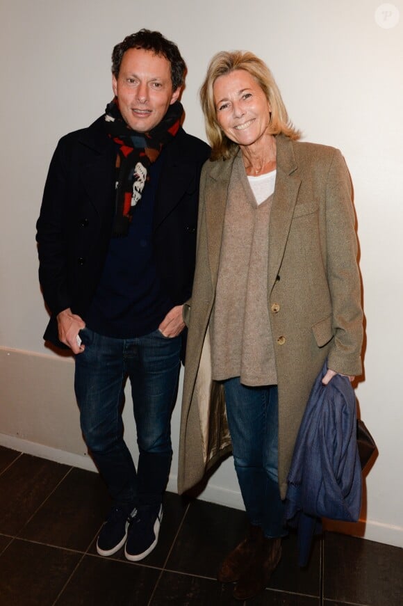 Marc-Olivier Fogiel et Claire Chazal - Première du film "The Ride" au MK2 Bibliothèque à Paris. Le 26 janvier 2018 © Coadic Guirec / Bestimage