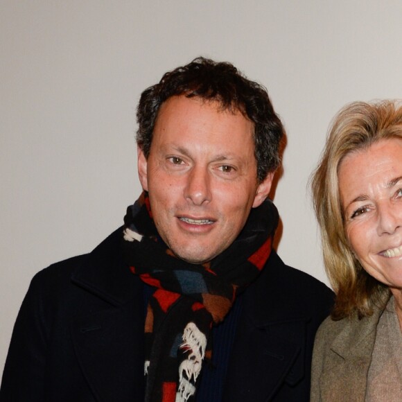 Marc-Olivier Fogiel et Claire Chazal - Première du film "The Ride" au MK2 Bibliothèque à Paris. Le 26 janvier 2018 © Coadic Guirec / Bestimage