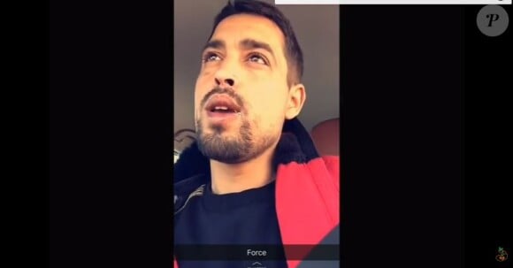 Lartiste apparaît le visage tuméfié sur Snapchat après son agression, 22 mars 2018