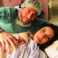 Sergio Ramos annonce la naissance de son naissance de son troisième enfant sur Instagram le 25 mars 2018.