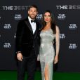 Sergio Ramos et sa compagne Pilar Rubio au photocall des FIFA Football Awards à Zurich le 9 janvier 2017.