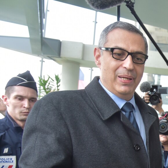 Amir Aslani (avocat de Laeticia Hallyday) - Première audience dans l'affaire de l'héritage de Johnny Hallyday au tribunal de Nanterre en présence des avocats des deux parties. Le 15 mars 2018 © Giancarlo Gorassini / Bestimage 15/03/2018 - Nanterre