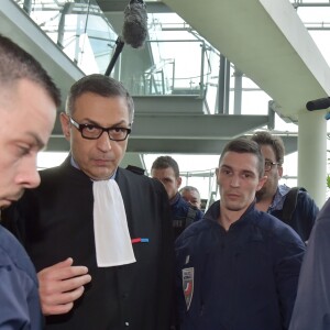 Amir Aslani (avocat de Laeticia Hallyday) - Première audience dans l'affaire de l'héritage de Johnny Hallyday au tribunal de Nanterre en présence des avocats des deux parties. Le 15 mars 2018 © Giancarlo Gorassini / Bestimage 15/03/2018 - Nanterre