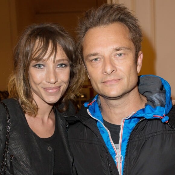 Exclusif - Laura Smet et David Hallyday - People au Theatre de Paris pour les 70 ans de Johnny Hallyday. Le 15 juin 2013.