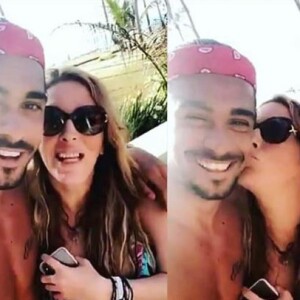 Loana sur le tournage de "La villa des coeurs brisés 4", mars 2018