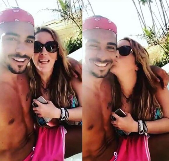 Loana sur le tournage de "La villa des coeurs brisés 4", mars 2018