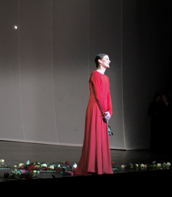 Adieux de Marie-Agnès Gillot à L'Opéra de Paris, le 31 mars 2018.