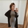 Caroline Receveur affiche son baby bump, le 16 février 2018.