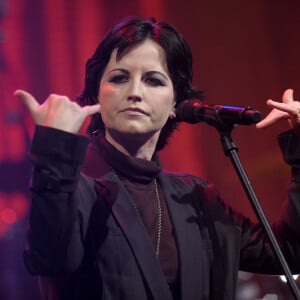 O'Riordan Dolores - The Cranberries sur un plateau de télévision à Milan le 21 février 2012.