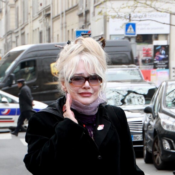 Armande Altaï - Les personnalités rendent hommage à Jacques Higelin au Cirque d'Hiver à Paris le 12 avril 2018.
