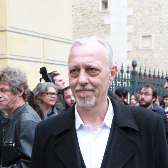 Tom Novembre - Les personnalités rendent hommage à Jacques Higelin au Cirque d'Hiver à Paris le 12 avril 2018.