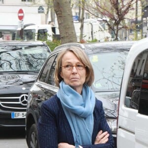 Françoise Nyssen, ministre de la culture - Les personnalités rendent hommage à Jacques Higelin au Cirque d'Hiver à Paris le 12 avril 2018.