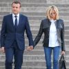 Le président de la République Emmanuel Macron et sa femme la première dame Brigitte Macron arrivent au palais de Chaillot, à Paris, France, le 15 avril 2018. Le président de la République est l'invité de BFMTV, RMC et Mediapart pour une grande interview en direct par les journalistes Jean-Jacques Bourdin, pour BFMTV et RMC, et Edwy Plenel, directeur de Mediapart. © Dominique Jacovides/Bestimage
