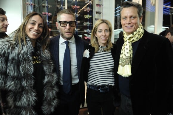 Natasha Minniti, Lapo Elkann, Nicole Hanley Mellon et Matthew Mellon à New York, le 16 février 2015.