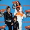 Mariah Carey et Nick Cannon et leurs enfants Morrocan et Monroe à Inglewood, le 24 mars 2018.