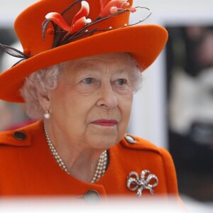 La reine Elisabeth II d'Angleterre en visite à l'Académie Royale des Arts à Londres. Le 20 mars 2018