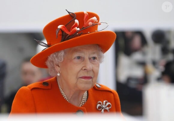 La reine Elisabeth II d'Angleterre en visite à l'Académie Royale des Arts à Londres. Le 20 mars 2018