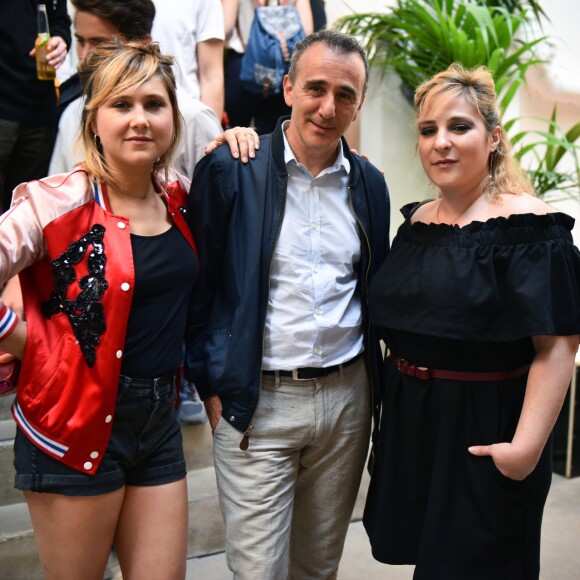 Bérengère Krief, Elie Semoun et Marilou Berry lors de la soirée d'inauguration de la Casa Corona à Paris, au 11 rue de la Fontaine-au-roi, le 18 avril 2018. © Casa Corona Paris