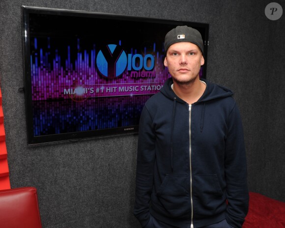 Le DJ Avicii sur Radio Y-100 à Fort Lauderdale le 12 février 2016.