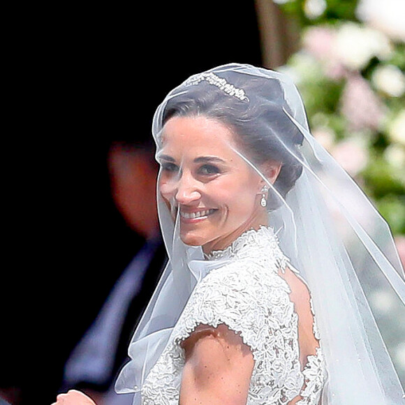 Pippa Middleton - Mariage de P. Middleton et J. Matthew, en l'église St Mark Englefield, Berkshire, Royaume Uni, le 20 mai 2017.