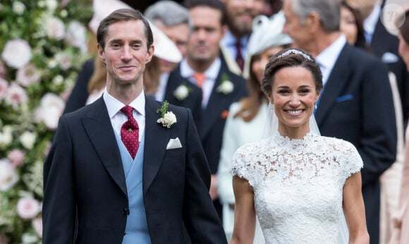 Pippa Middleton et son mari James Matthews - Mariage de P. Middleton et J. Matthew, en l'église St Mark Englefield, Berkshire, Royaume Uni, le 20 mai 2017