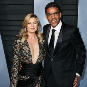 Ellen Pompeo et son mari Chris Ivery à la soirée Vanity Fair Oscar au Wallis Annenberg Center à Beverly Hills, le 4 mars 2018.