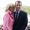 Le Président de la République Emmanuel Macron et sa femme la Première Dame Brigitte Macron (Trogneux) - Le Président de la République Emmanuel Macron et sa femme la Première Dame Brigitte Macron (Trogneux) visitent le Mémorial de Lincoln (Lincoln Memorial) à Washington, le 23 avril 2018. © Stéphane Lemouton/Bestimage