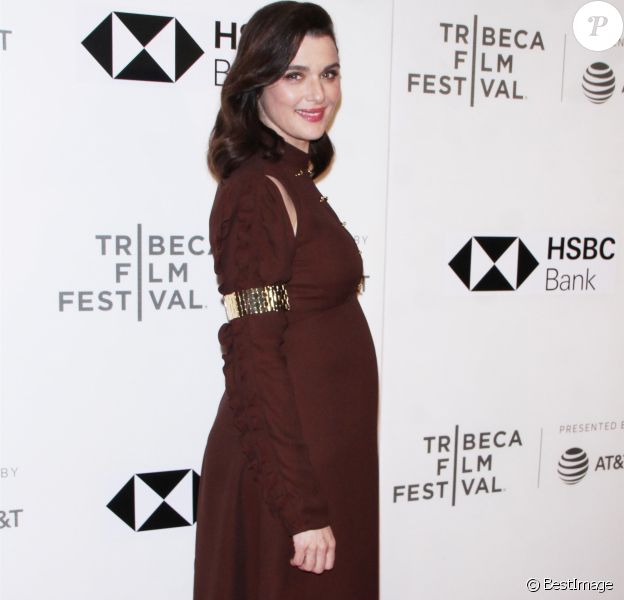 Rachel Weisz enceinte à la première de 'Disobedience' au Festival du Film de Tribeca à New York, le 24 avril 2018