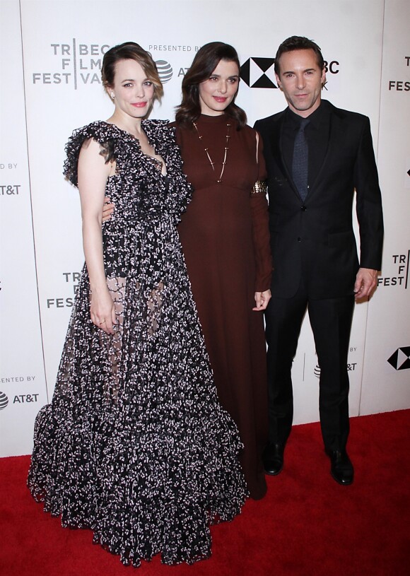 Rachel McAdams, Rachel Weisz enceinte, Alessandro Nivola à la première de 'Disobedience' au Festival du Film de Tribeca à New York, le 24 avril 2018